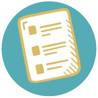 Families create annual budgets icon